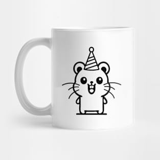 Joyful Hamster Celebration Mug